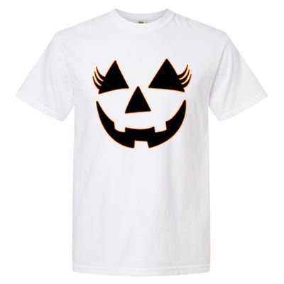 Halloween Jack-O-Lantern With Lashes Garment-Dyed Heavyweight T-Shirt