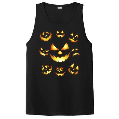 Halloween Jack O'Lantern Pumpkin Faces PosiCharge Competitor Tank