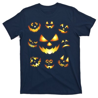 Halloween Jack O'Lantern Pumpkin Faces T-Shirt