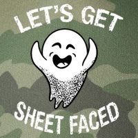 Halloween Let's Get Sheet Faced Ghost Legacy Tie Dye Trucker Hat