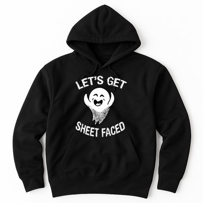 Halloween Let's Get Sheet Faced Ghost Hoodie