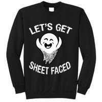 Halloween Let's Get Sheet Faced Ghost Sweatshirt