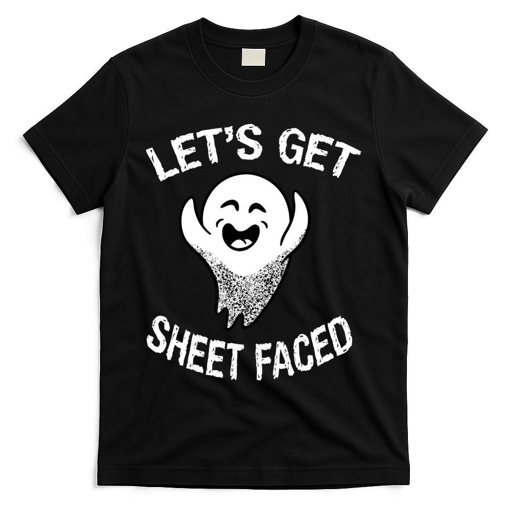 Halloween Let's Get Sheet Faced Ghost T-Shirt