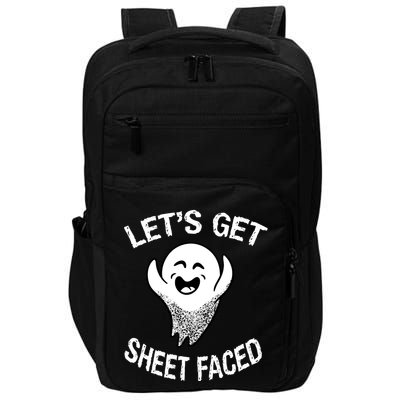 Halloween Let's Get Sheet Faced Ghost Impact Tech Backpack