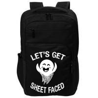 Halloween Let's Get Sheet Faced Ghost Impact Tech Backpack
