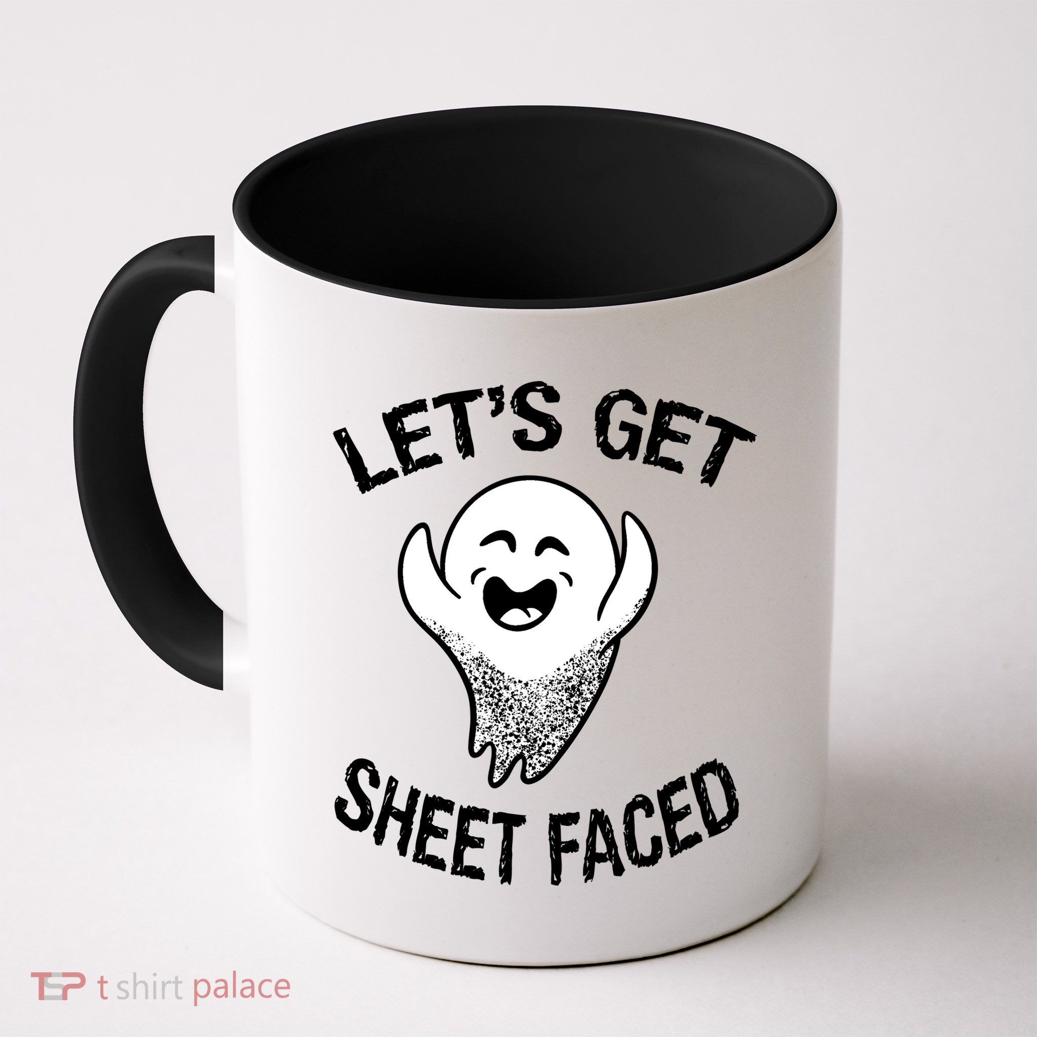 Halloween Let's Get Sheet Faced Ghost Mug