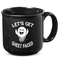 Halloween Let's Get Sheet Faced Ghost 15oz Campfire Ceramic Mug