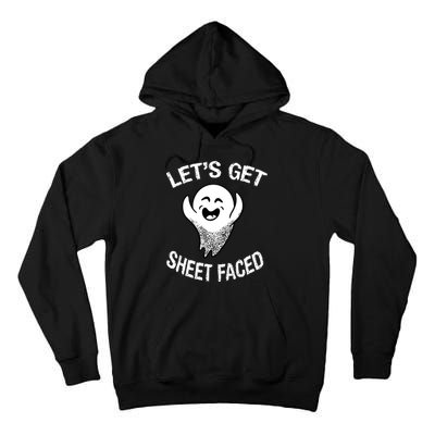 Halloween Let's Get Sheet Faced Ghost Tall Hoodie