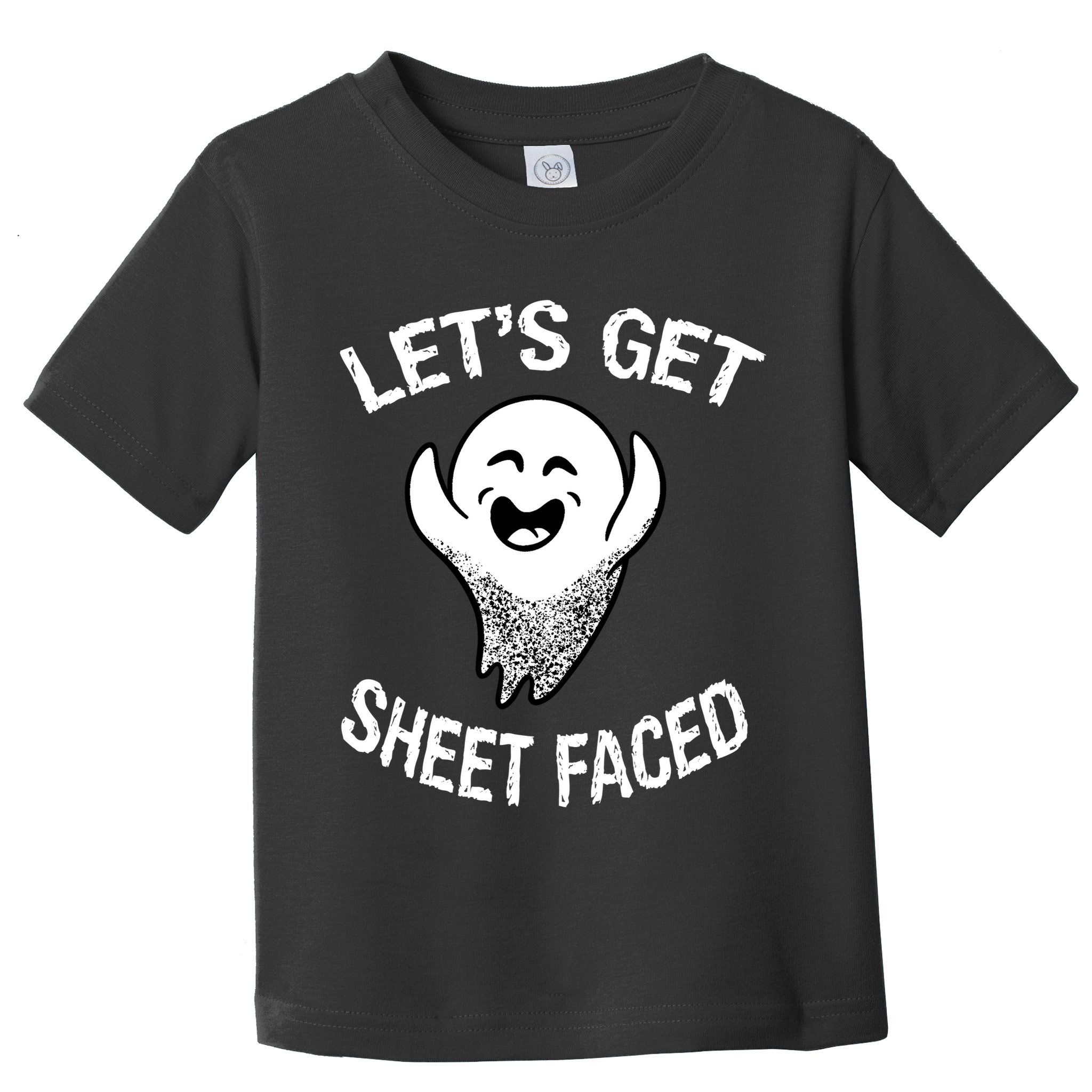 Halloween Let's Get Sheet Faced Ghost Toddler T-Shirt
