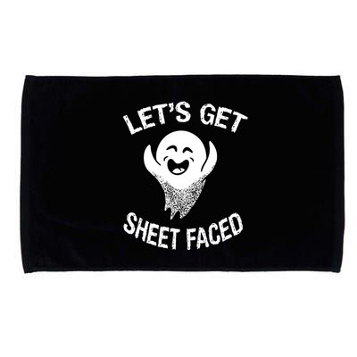 Halloween Let's Get Sheet Faced Ghost Microfiber Hand Towel