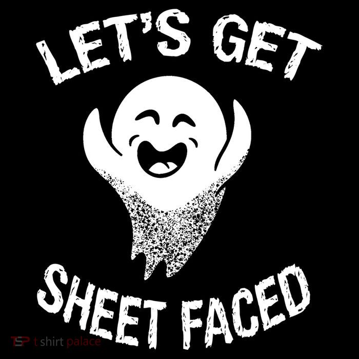 Halloween Let's Get Sheet Faced Ghost Kids T-Shirt
