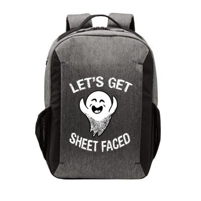 Halloween Let's Get Sheet Faced Ghost Vector Backpack