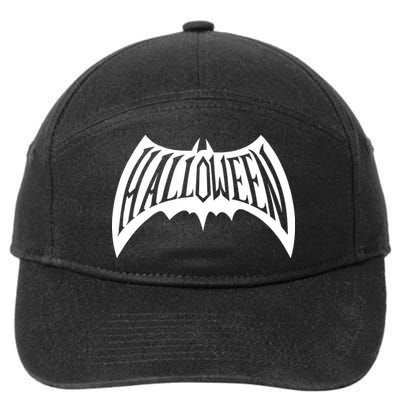 Halloween Man Bat Logo 7-Panel Snapback Hat
