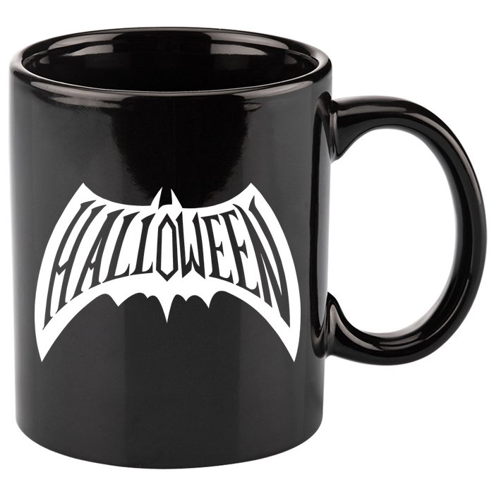 Halloween Man Bat Logo 11oz C Handle Ceramic Mug
