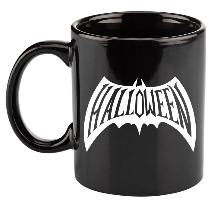 Halloween Man Bat Logo 11oz C Handle Ceramic Mug