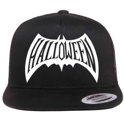 Halloween Man Bat Logo Flatbill Hat