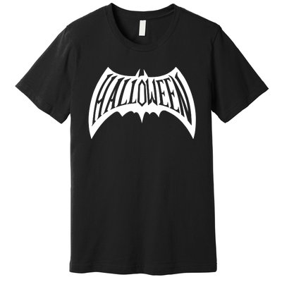 Halloween Man Bat Logo Premium T-Shirt