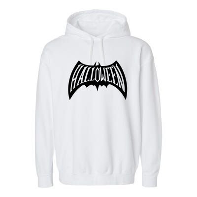 Halloween Man Bat Logo Garment-Dyed Fleece Hoodie