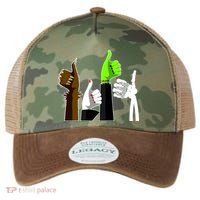 Halloween Monsters Thumps Up Legacy Tie Dye Trucker Hat