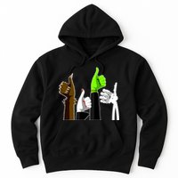 Halloween Monsters Thumps Up Hoodie