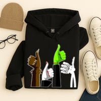Halloween Monsters Thumps Up Hoodie