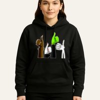 Halloween Monsters Thumps Up Hoodie
