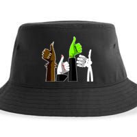 Halloween Monsters Thumps Up Sustainable Bucket Hat