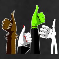 Halloween Monsters Thumps Up Adult Drive Performance Visor