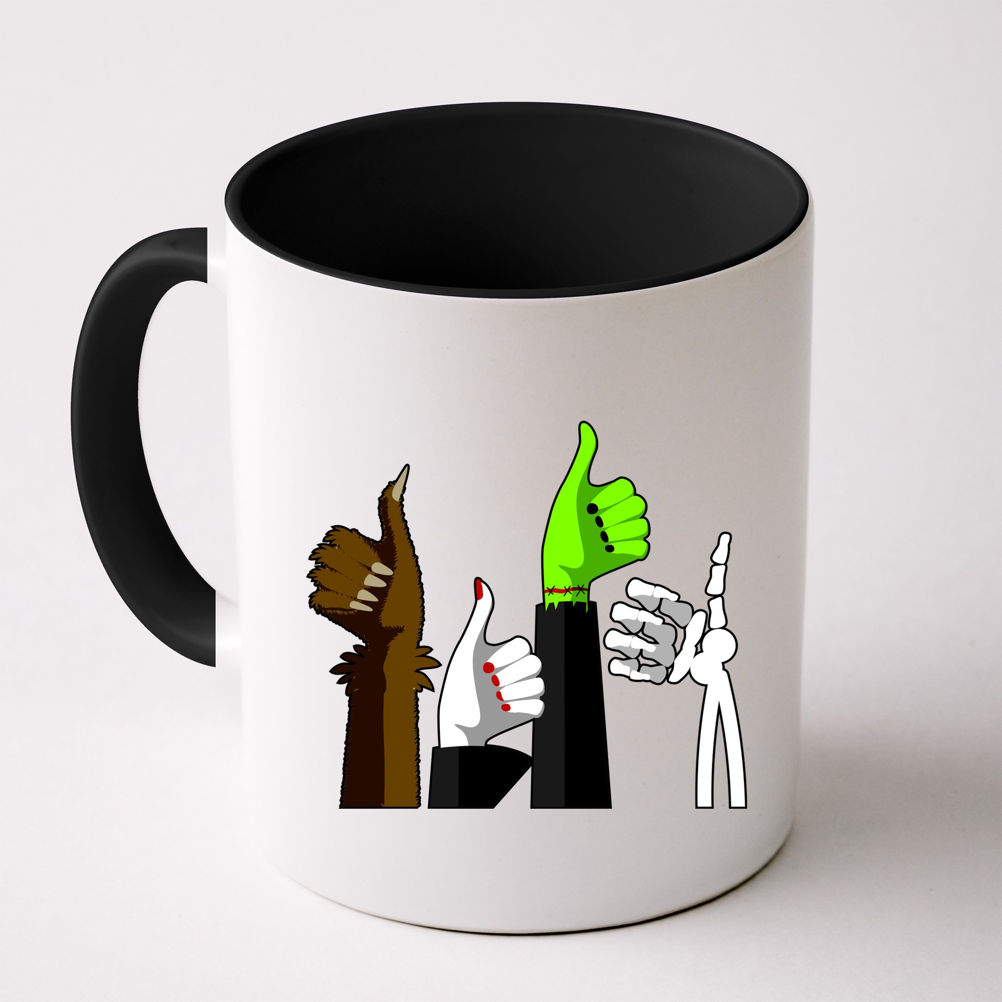 Halloween Monsters Thumps Up Mug