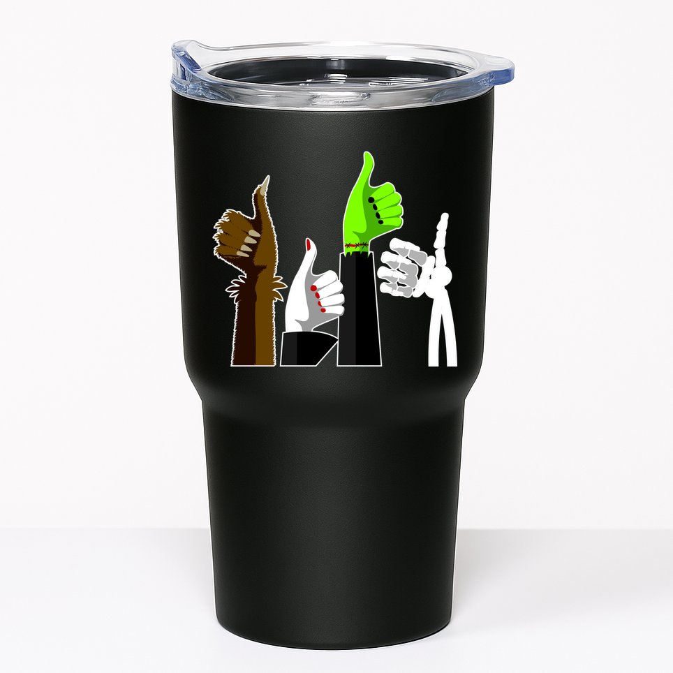 Halloween Monsters Thumps Up Tumbler