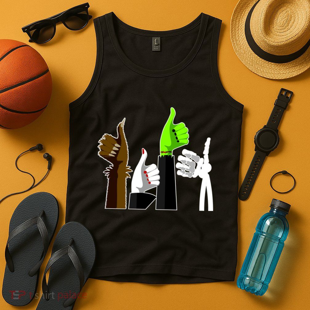 Halloween Monsters Thumps Up Tank Top