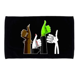 Halloween Monsters Thumps Up Microfiber Hand Towel