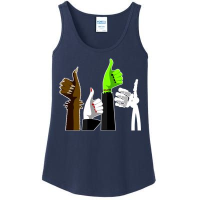 Halloween Monsters Thumps Up Ladies Essential Tank