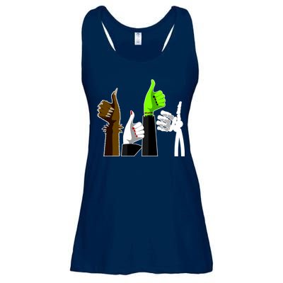 Halloween Monsters Thumps Up Ladies Essential Flowy Tank