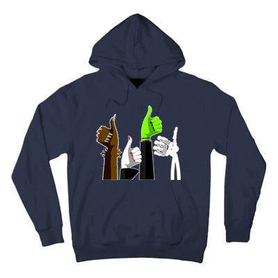 Halloween Monsters Thumps Up Tall Hoodie