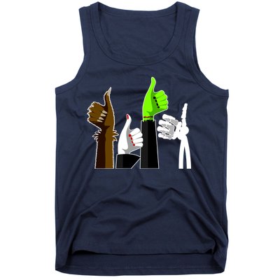 Halloween Monsters Thumps Up Tank Top