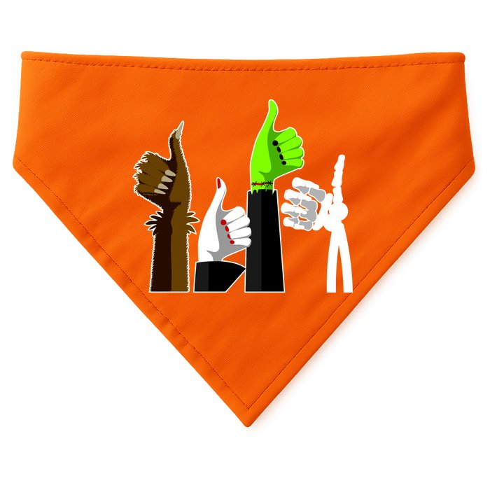 Halloween Monsters Thumps Up USA-Made Doggie Bandana