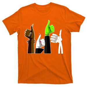 Halloween Monsters Thumps Up T-Shirt