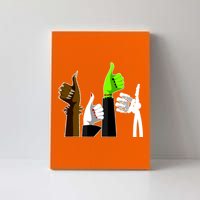 Halloween Monsters Thumps Up Canvas