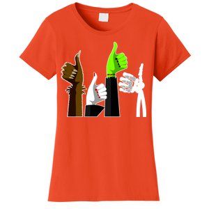 Halloween Monsters Thumps Up Women's T-Shirt