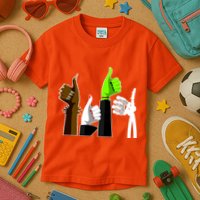 Halloween Monsters Thumps Up Kids T-Shirt