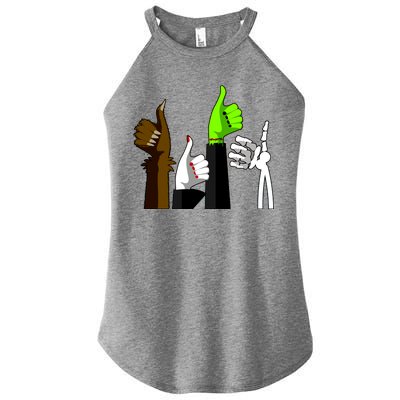 Halloween Monsters Thumps Up Women's Perfect Tri Rocker Tank