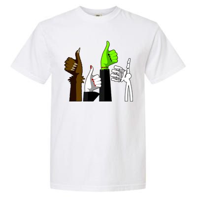 Halloween Monsters Thumps Up Garment-Dyed Heavyweight T-Shirt