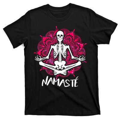 Halloween Namaste Skeleton T-Shirt