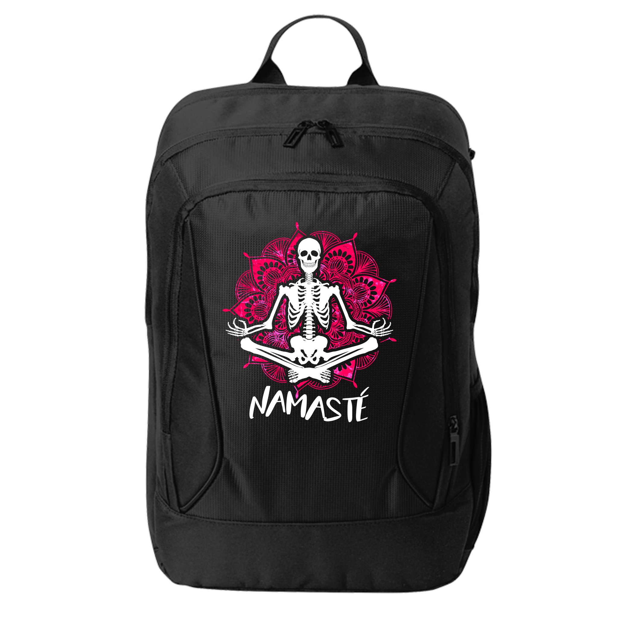 Halloween Namaste Skeleton City Backpack