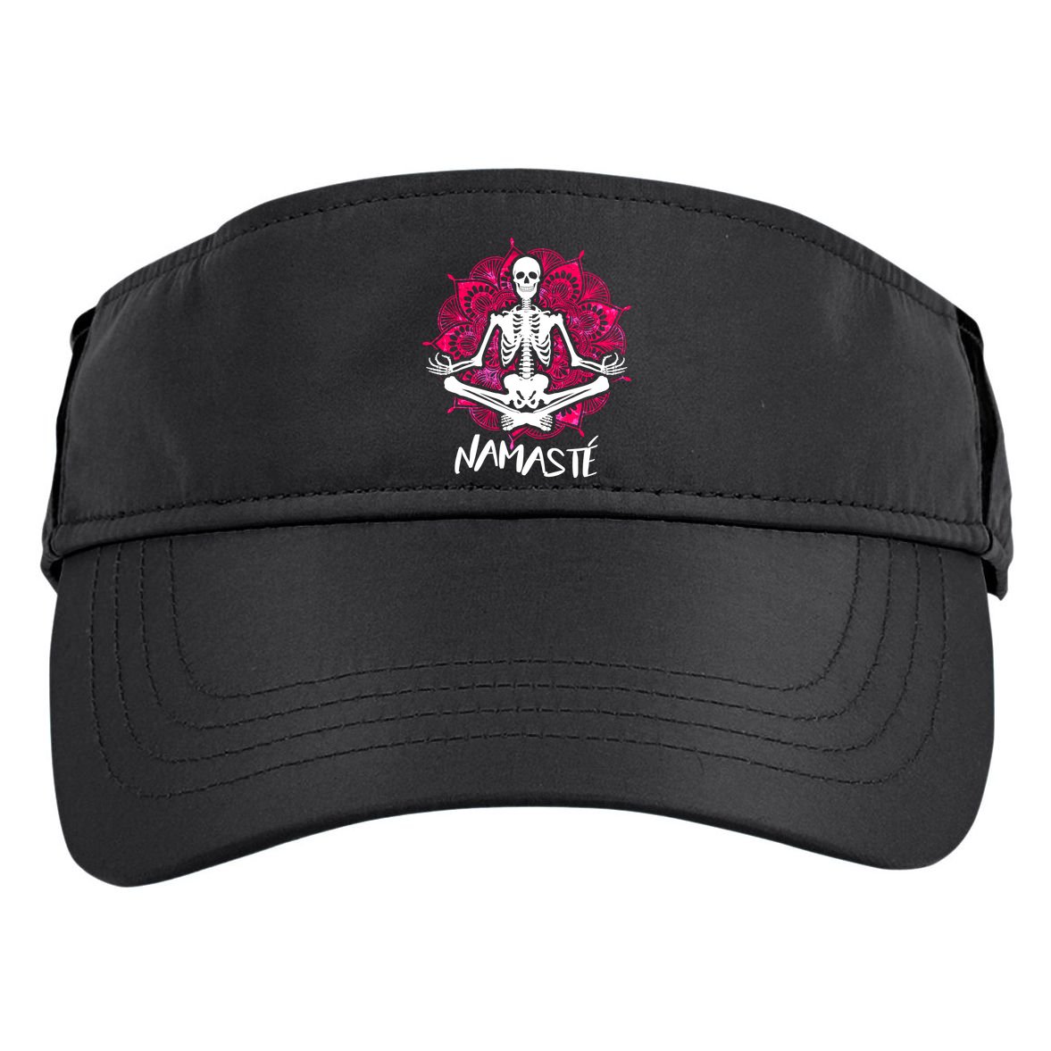 Halloween Namaste Skeleton Adult Drive Performance Visor