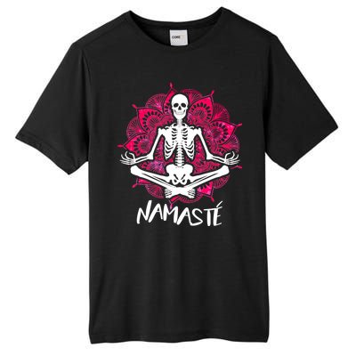 Halloween Namaste Skeleton Tall Fusion ChromaSoft Performance T-Shirt