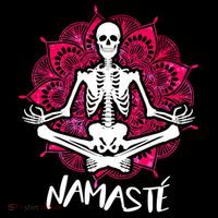 Halloween Namaste Skeleton Mesh Reversible Basketball Jersey Tank