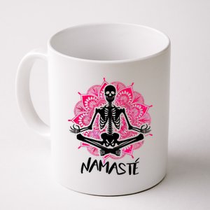 Halloween Namaste Skeleton Coffee Mug