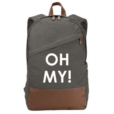 Halloween Oh My! Costume Cotton Canvas Backpack